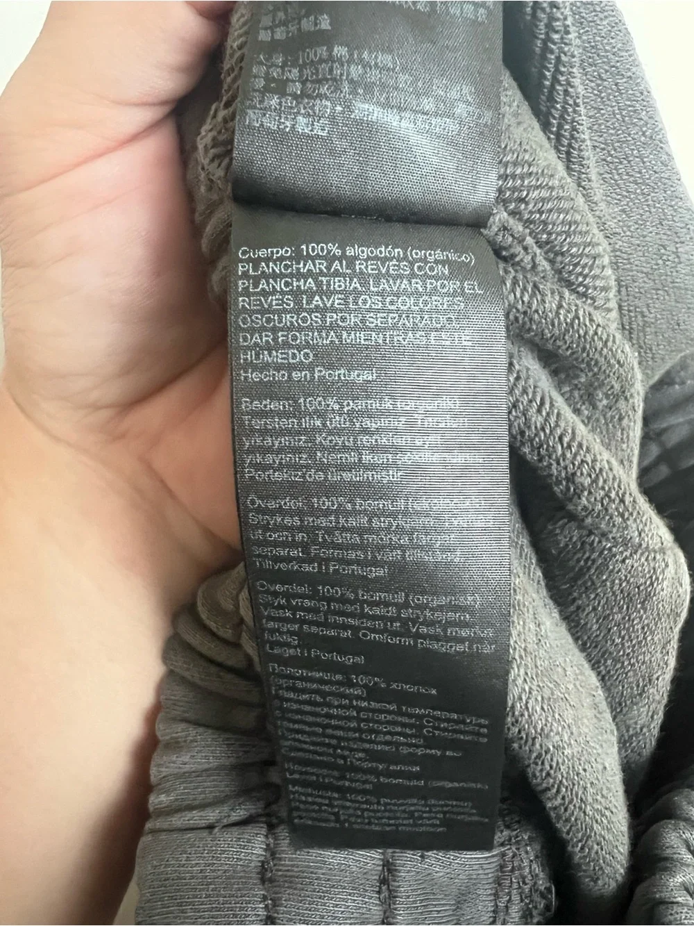 ALLSAINTS Organic Cotton Jogger Sweatpants Gray Logo Small Portugal